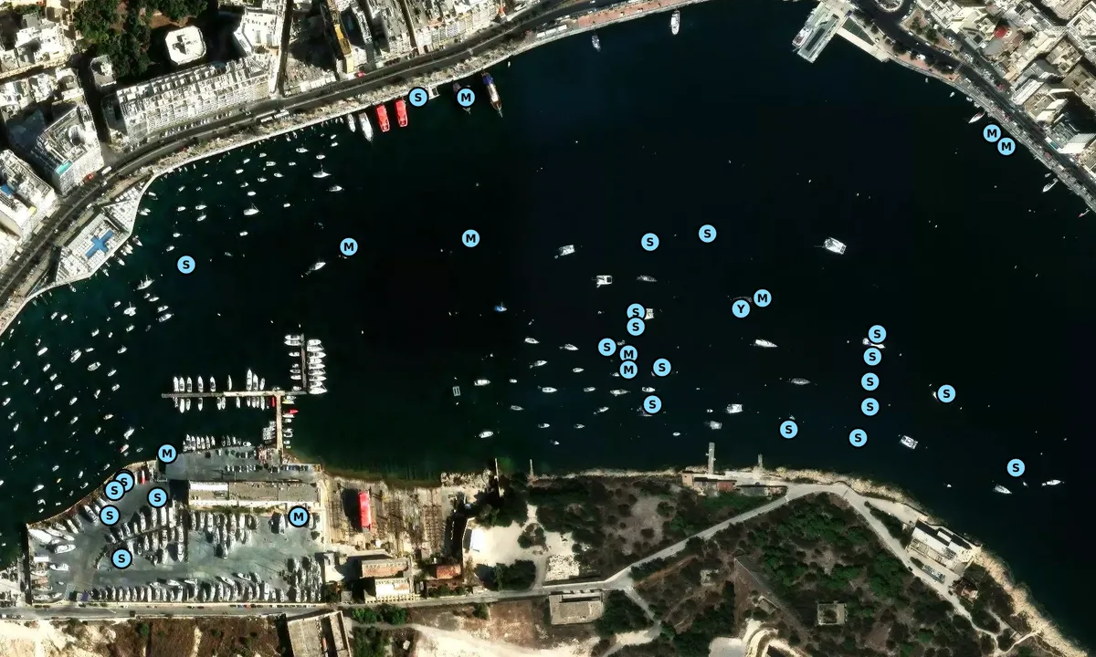 Satelite image of The Blue Boat (removed)