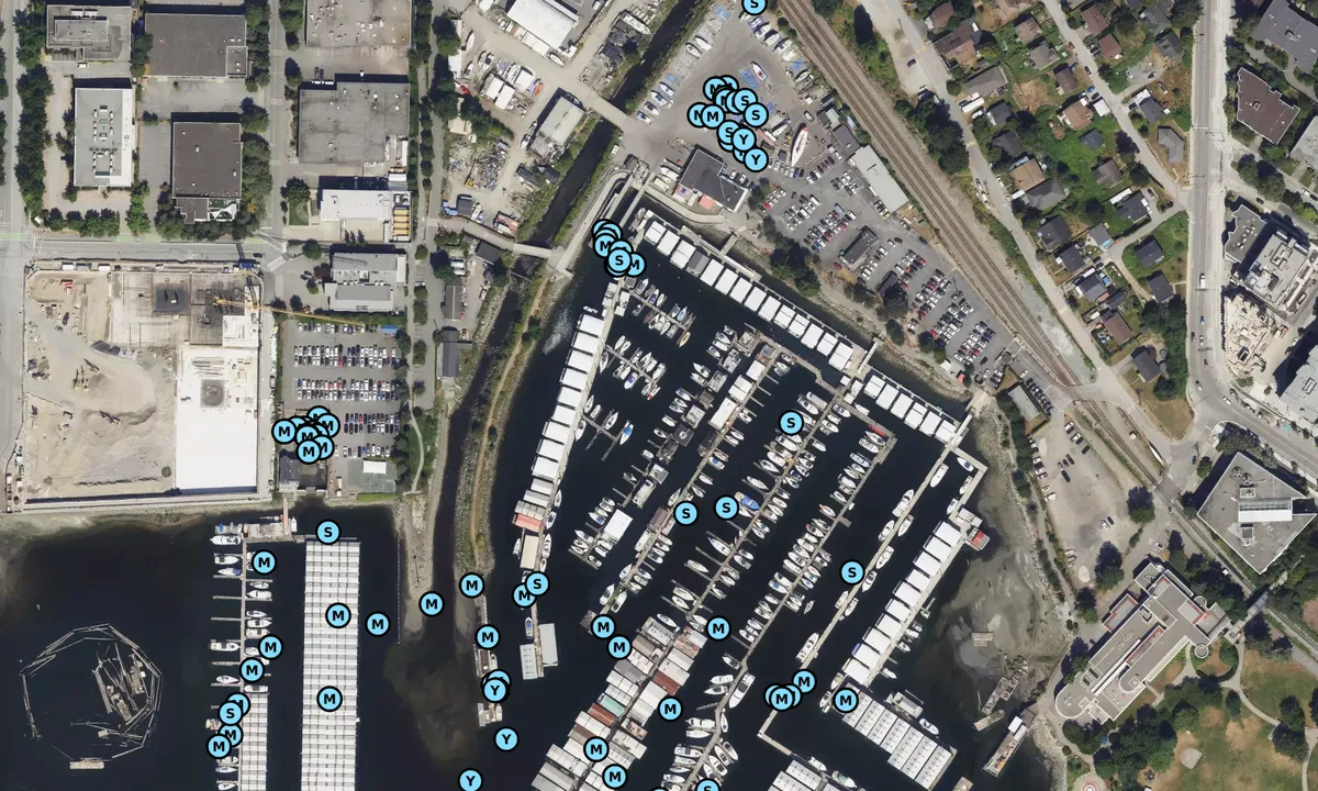 Satelite image of The Creek Marina (Mosquito Creek)