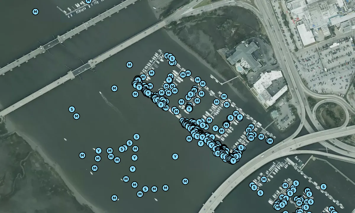 Satelite image of The Harborage at Ashley Marina