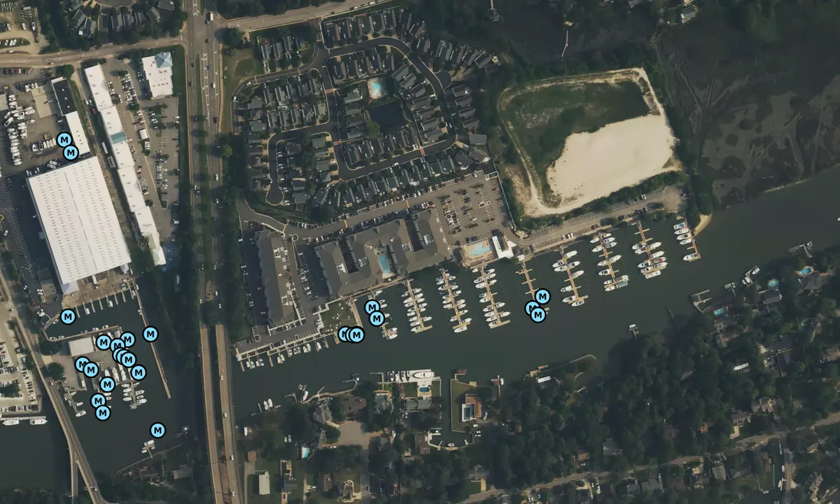 Satelite image of The Marina at Marina Shores, Ltd.