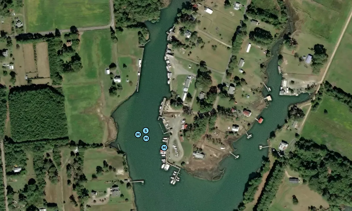 Satelite image of The Marina on Davis Creek