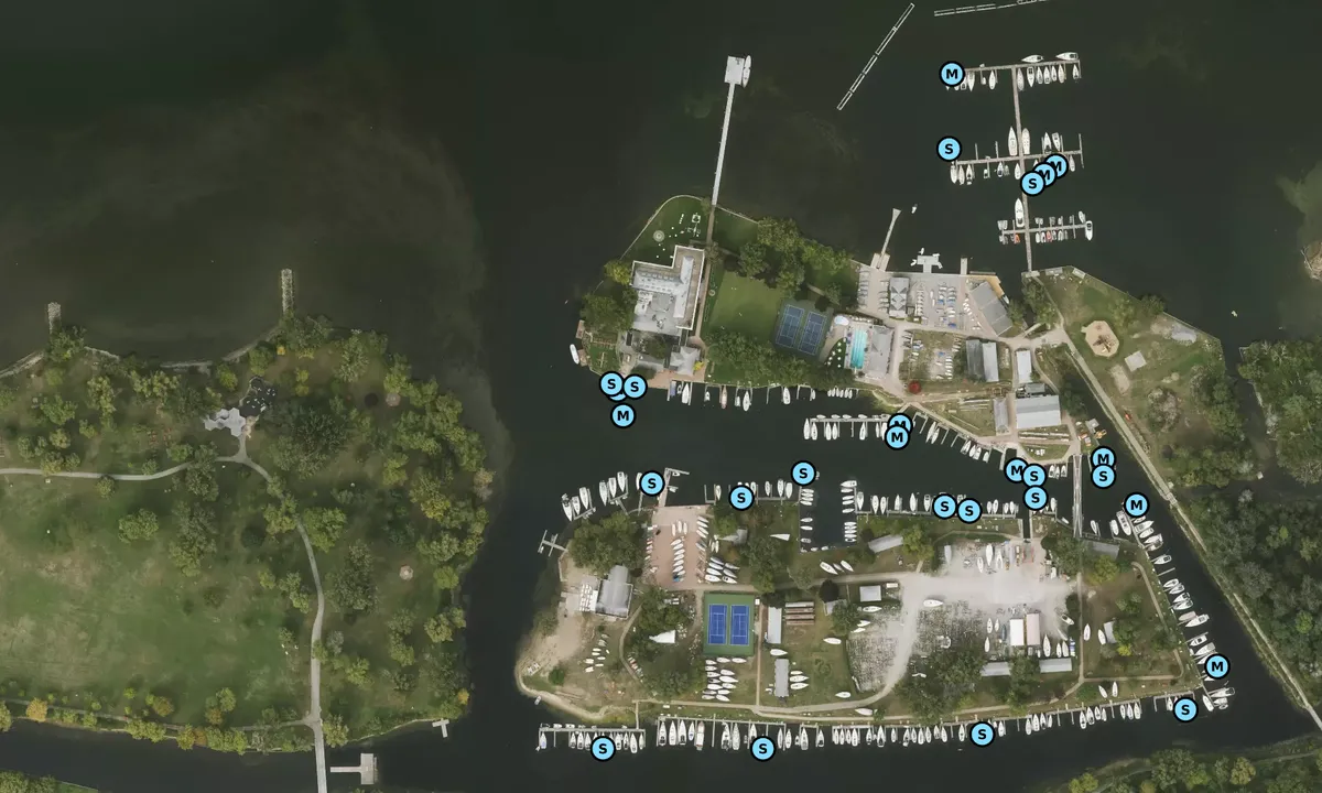 Satelite image of The Royal Canadian Yacht Club