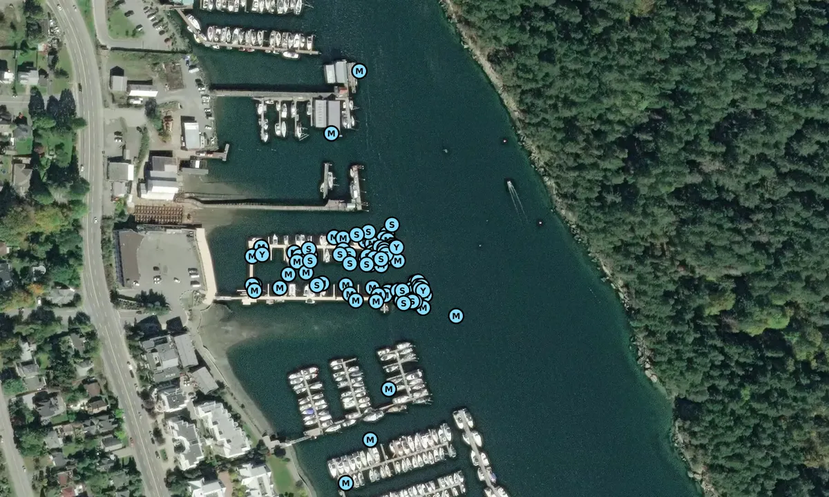Satelite image of The waterfront suites and Marina, Nanaimo