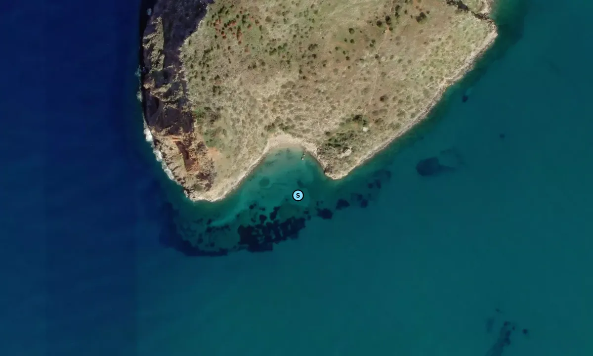Satelite image of Theodorou Beach