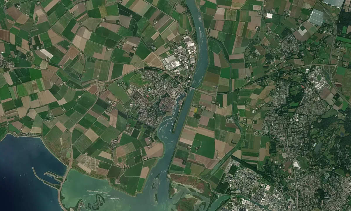 Flyfoto av Tholen Marina