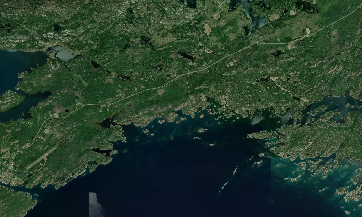 Flyfoto av Thomas Bay