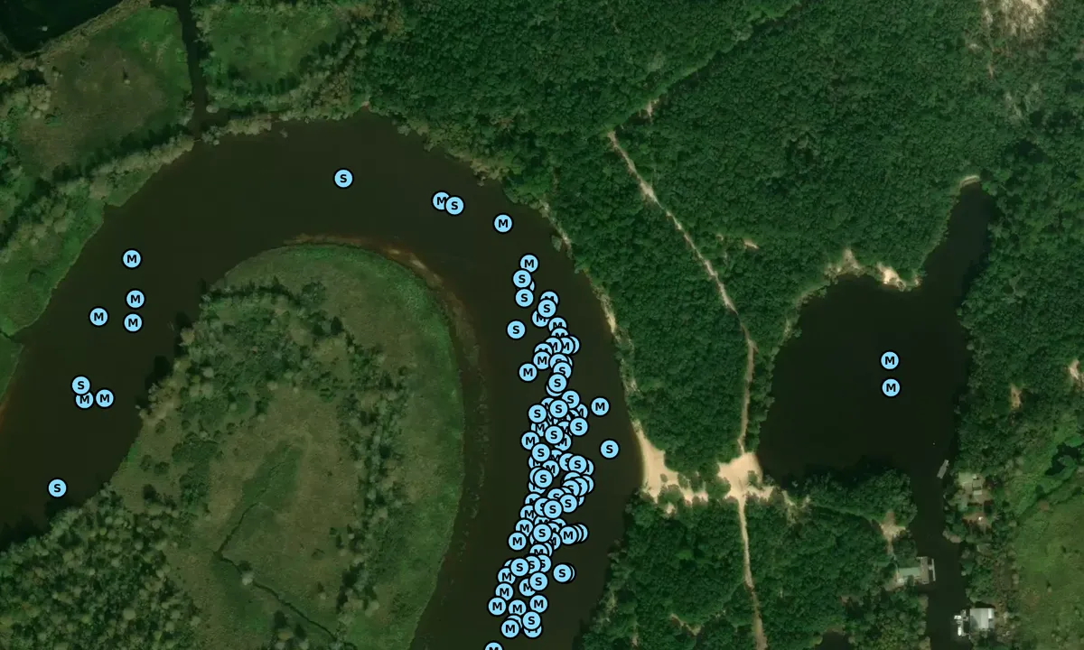Satelite image of Thoroughfare Creek - 1