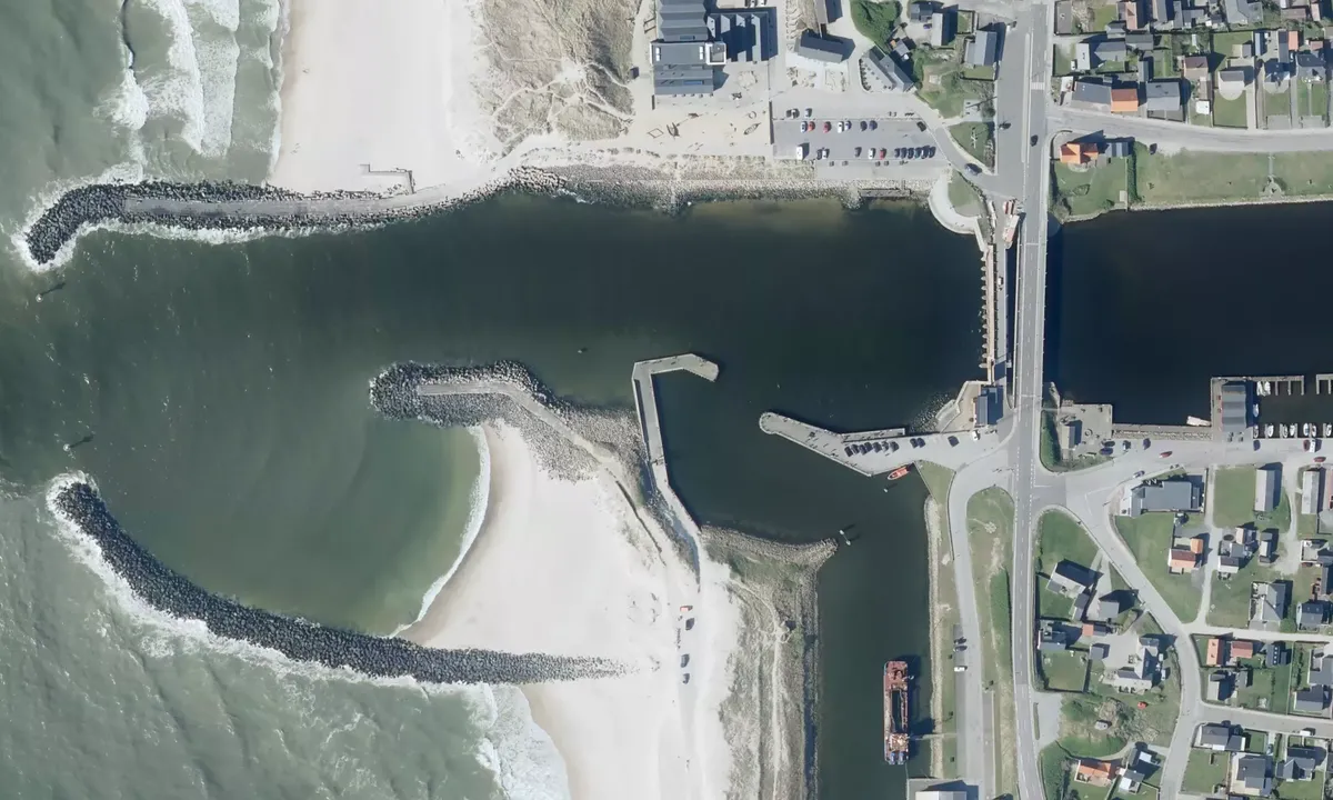 Satelite image of Thorsminde Havn