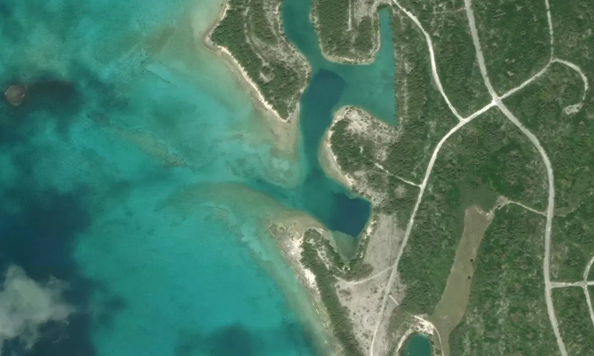 Satelite image of Three Point Cove