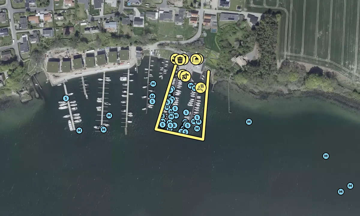 Satelite image of Thurø Sejlklub