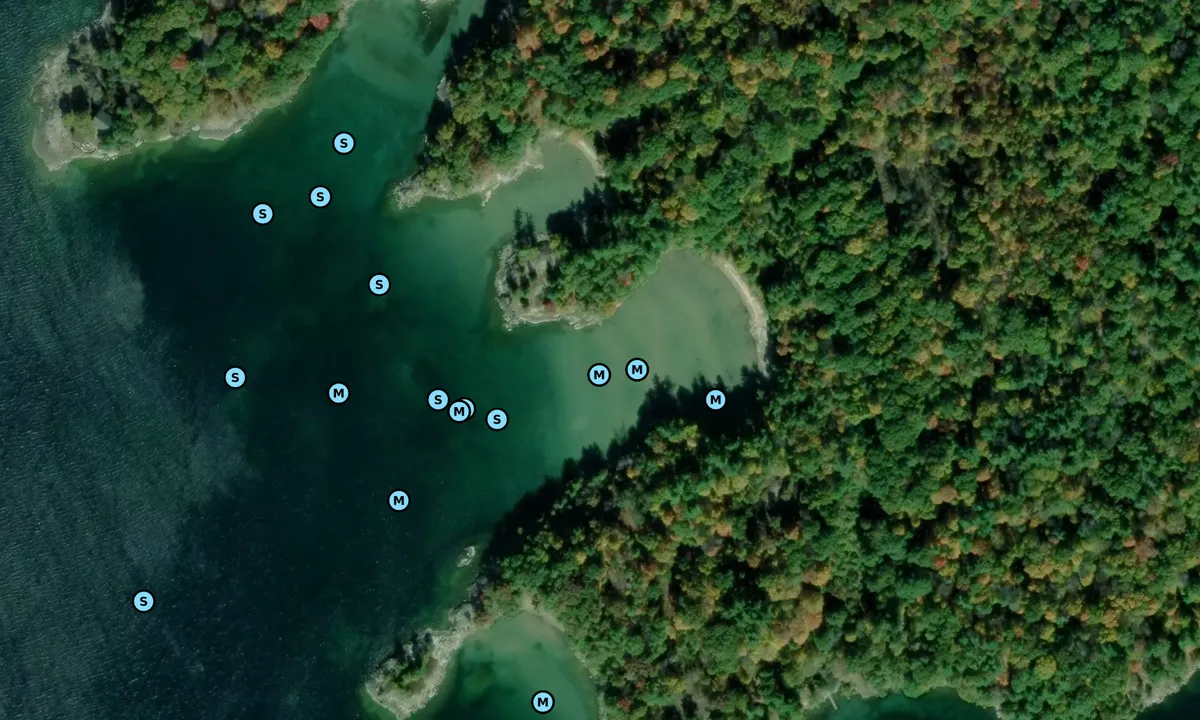 Satelite image of Thwartaway Beach