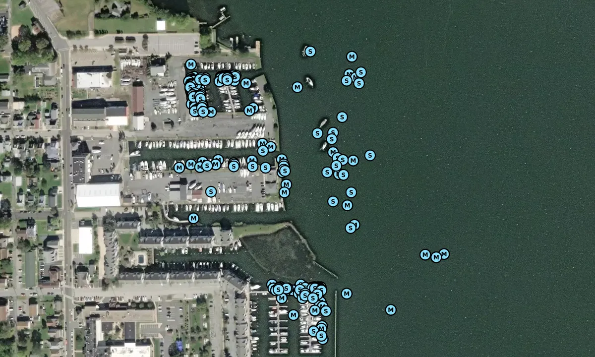 Satelite image of Tidewater Marina - Havre de Grace
