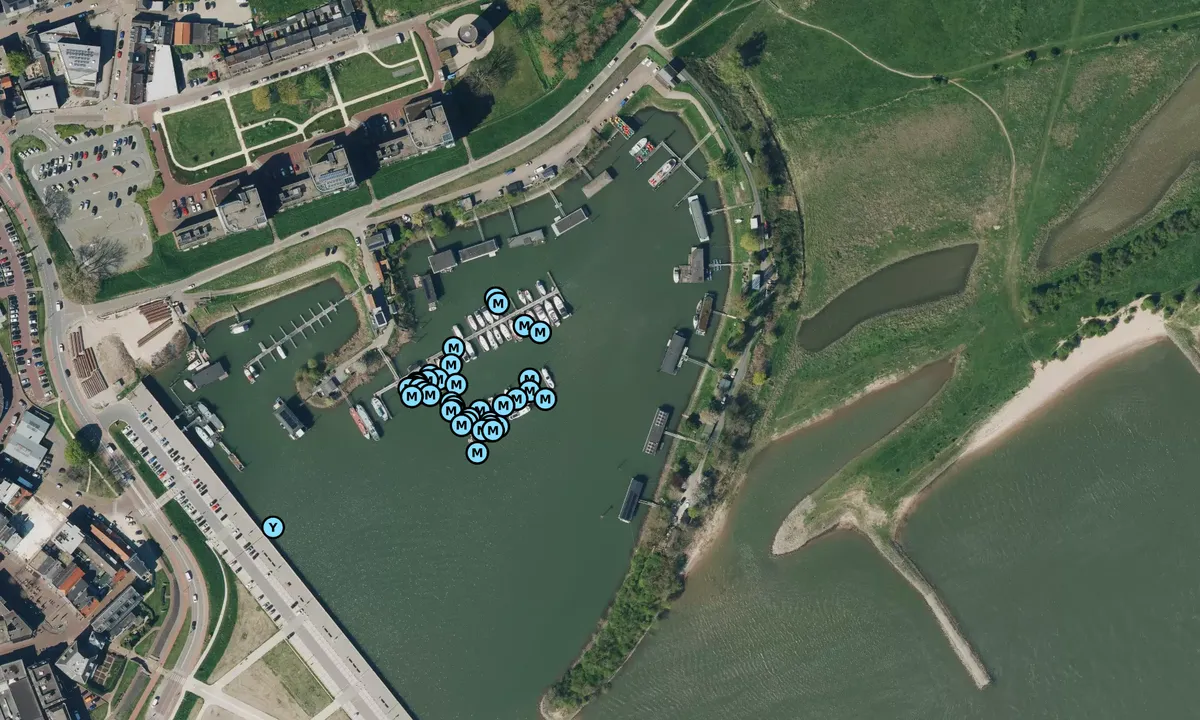 Satelite image of Tielse Watersport Vereniging