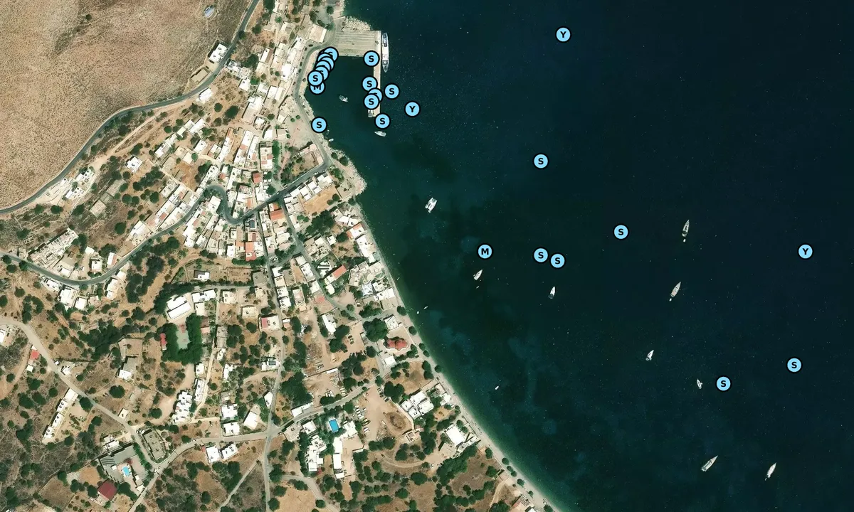 Satelite image of Tilos Island