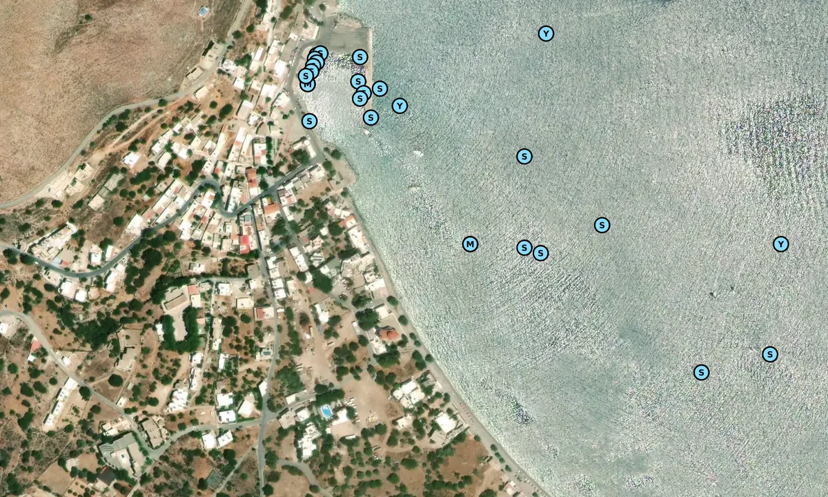 Satelite image of Tilos Island