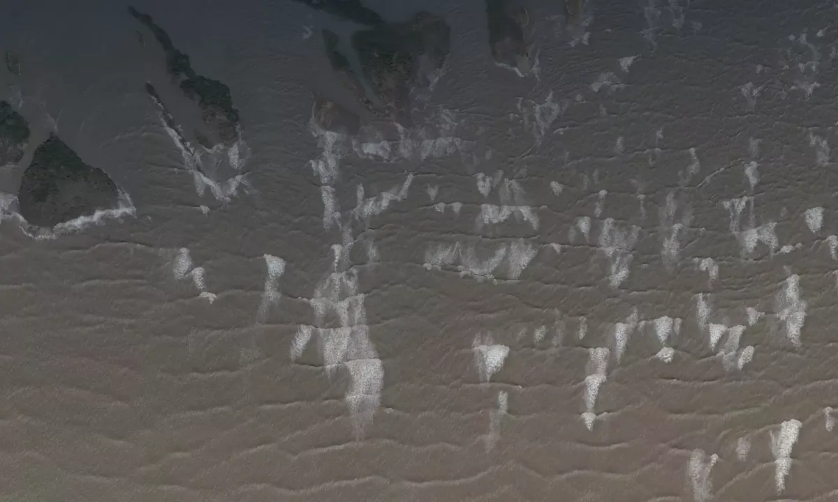 Satelite image of timber island