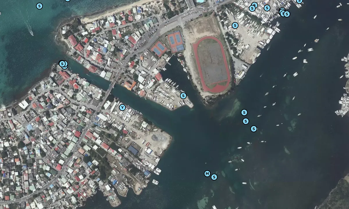 Satelite image of Time out boat yard