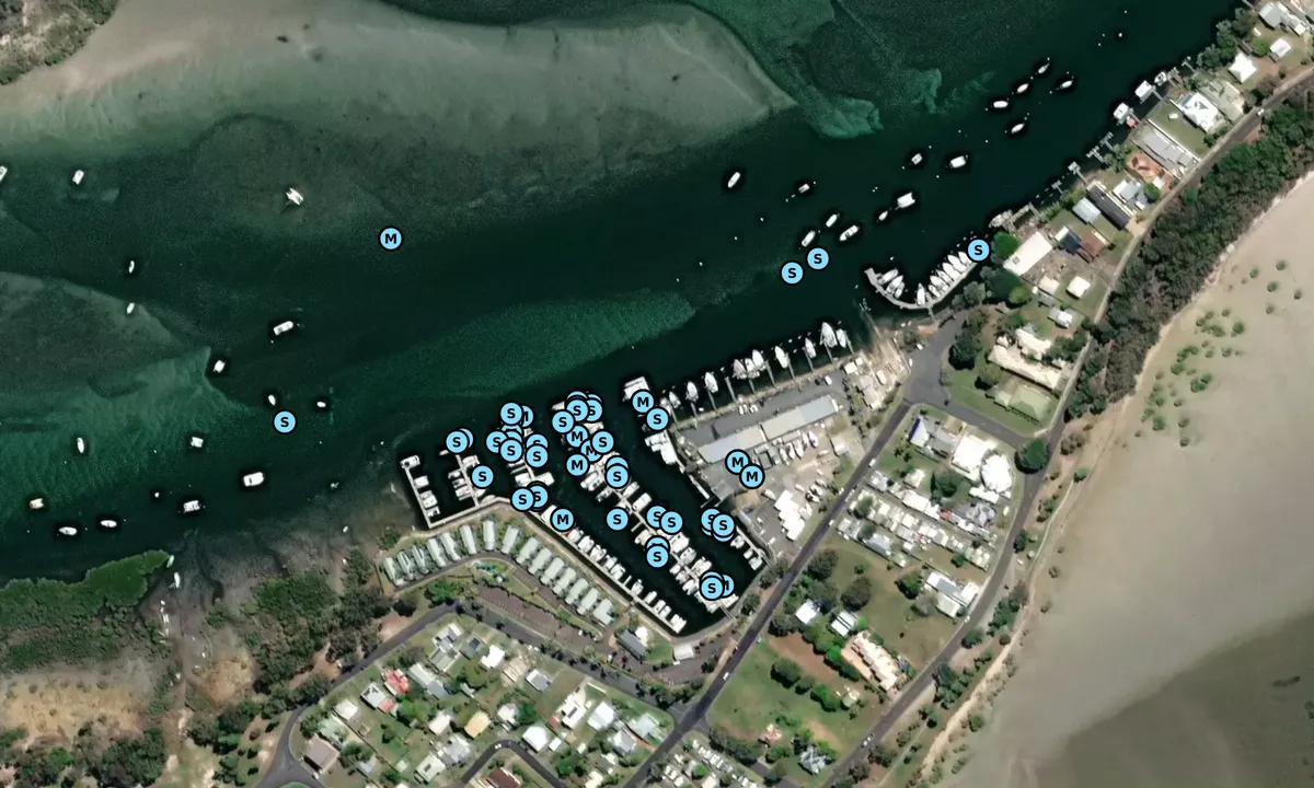 Satelite image of Tin Can Bay Marina - Gympie Regional
