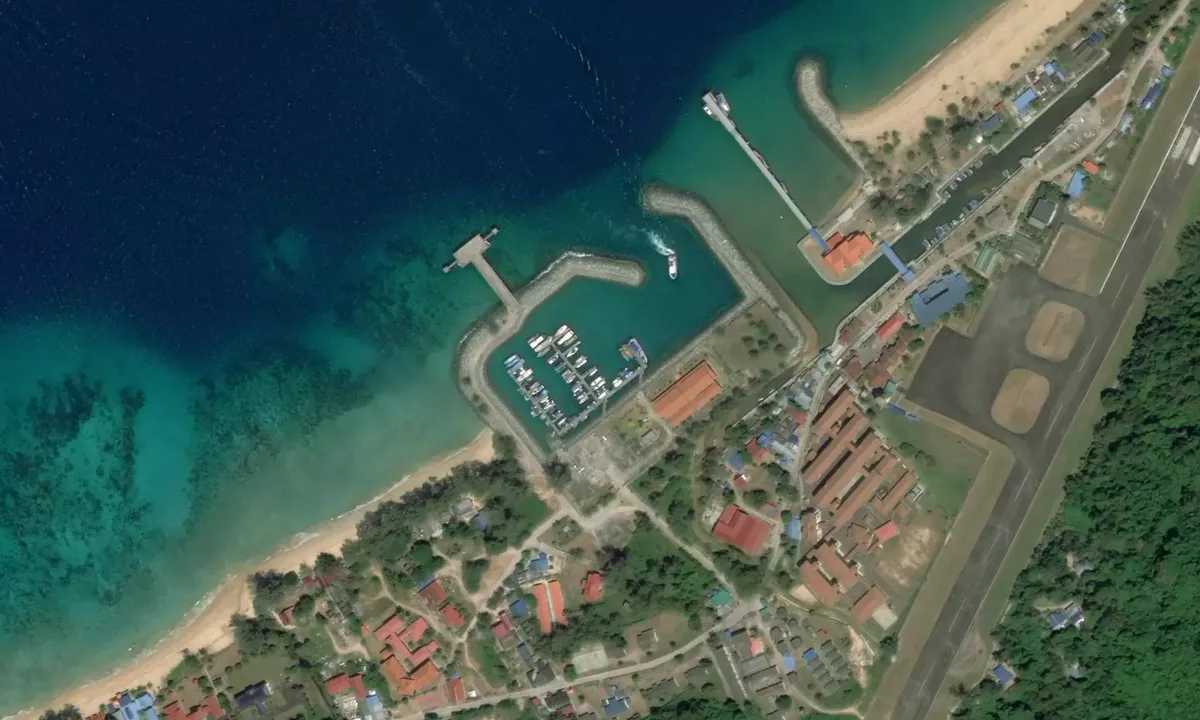 Satelite image of Tioman Marina