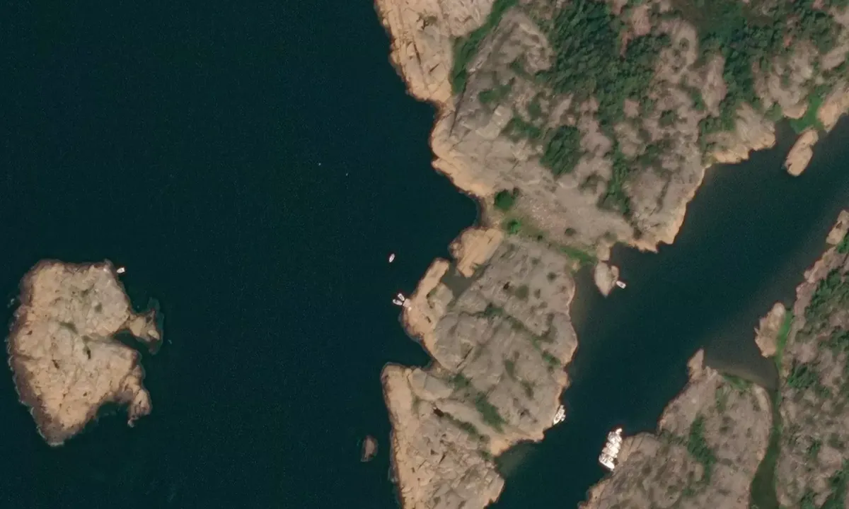 Satelite image of Tjeldholmen