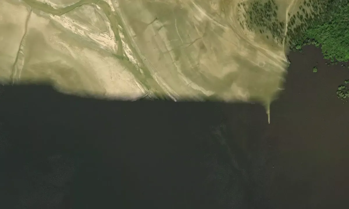 Satelite image of Toby Tubby Creek