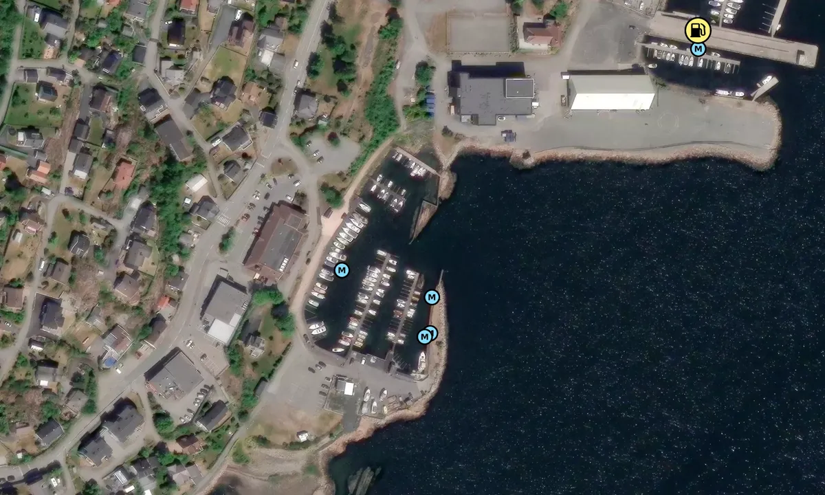 Satelite image of Tofte Båtforening
