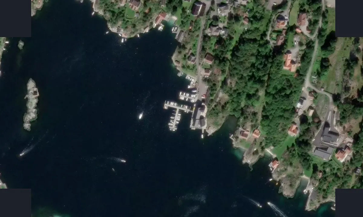 Satelite image of Tømmerstø Brygge