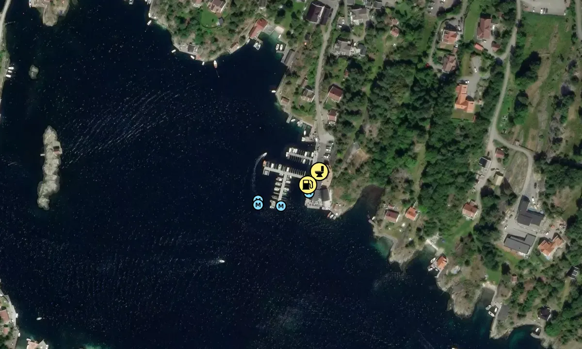Satelite image of Tømmerstø Brygge
