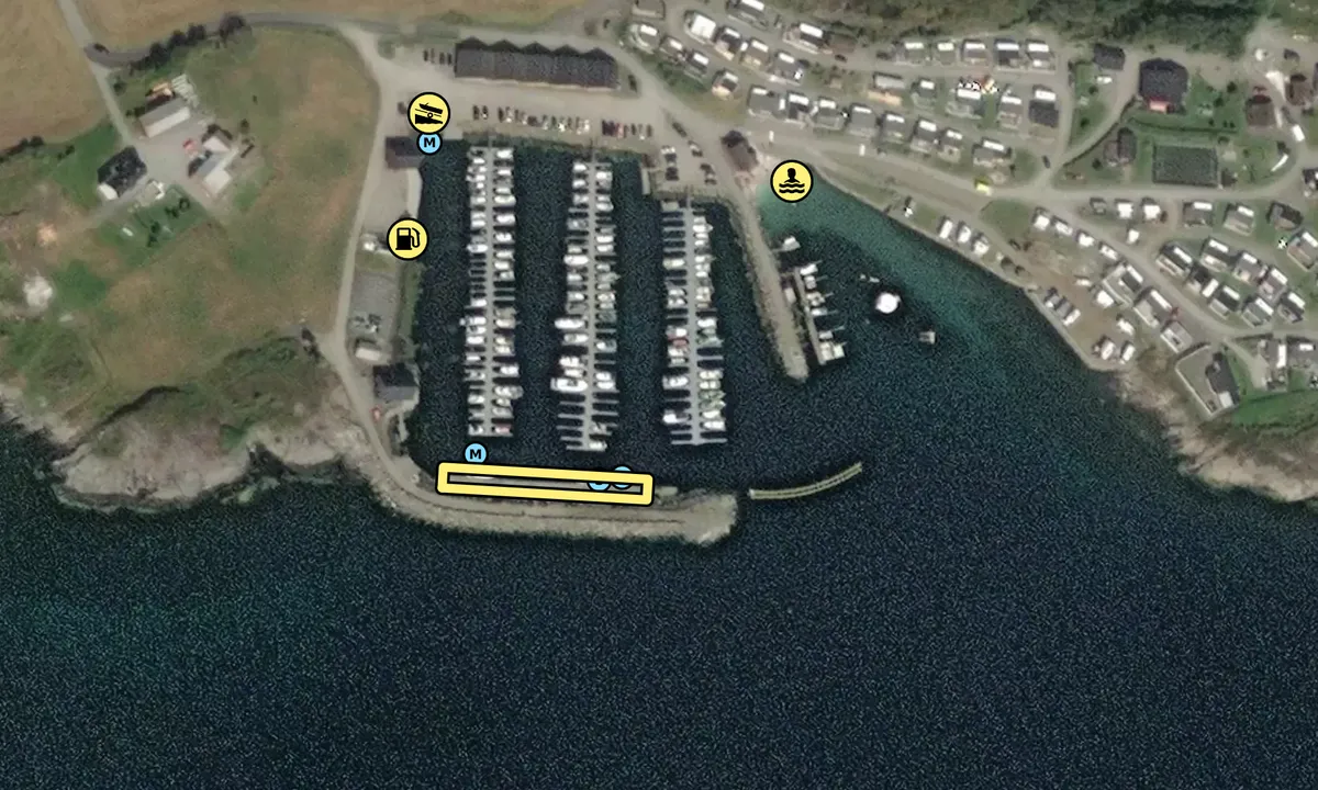 Satelite image of Tornes Småbåthavn