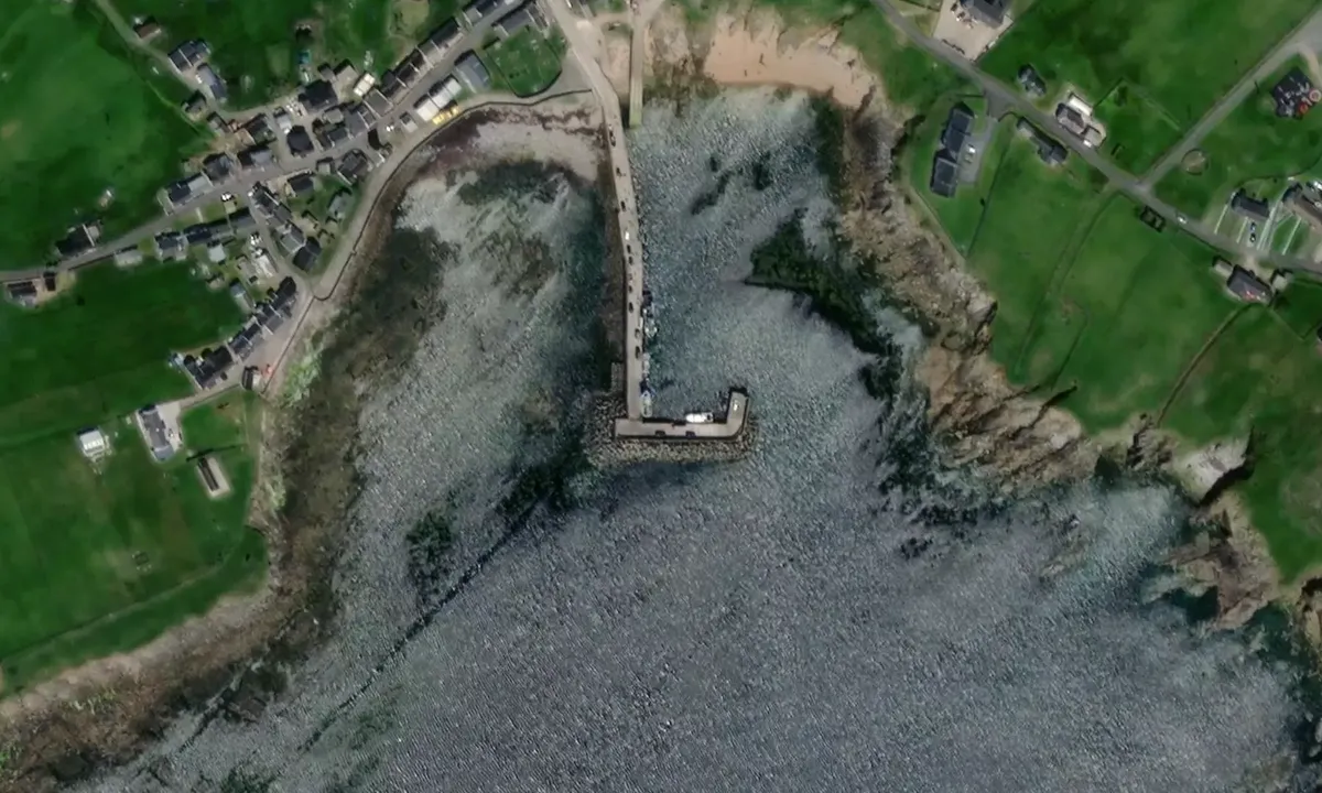 Satelite image of Tory Island Pier