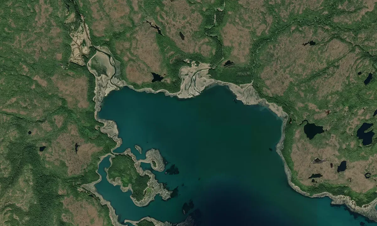 Flyfoto av Totem Bay Inlet