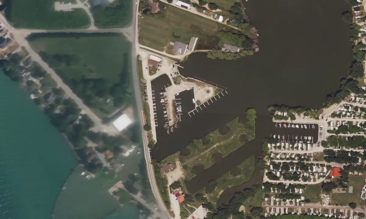Satelite image of Towle Harbour - Happy Snapper