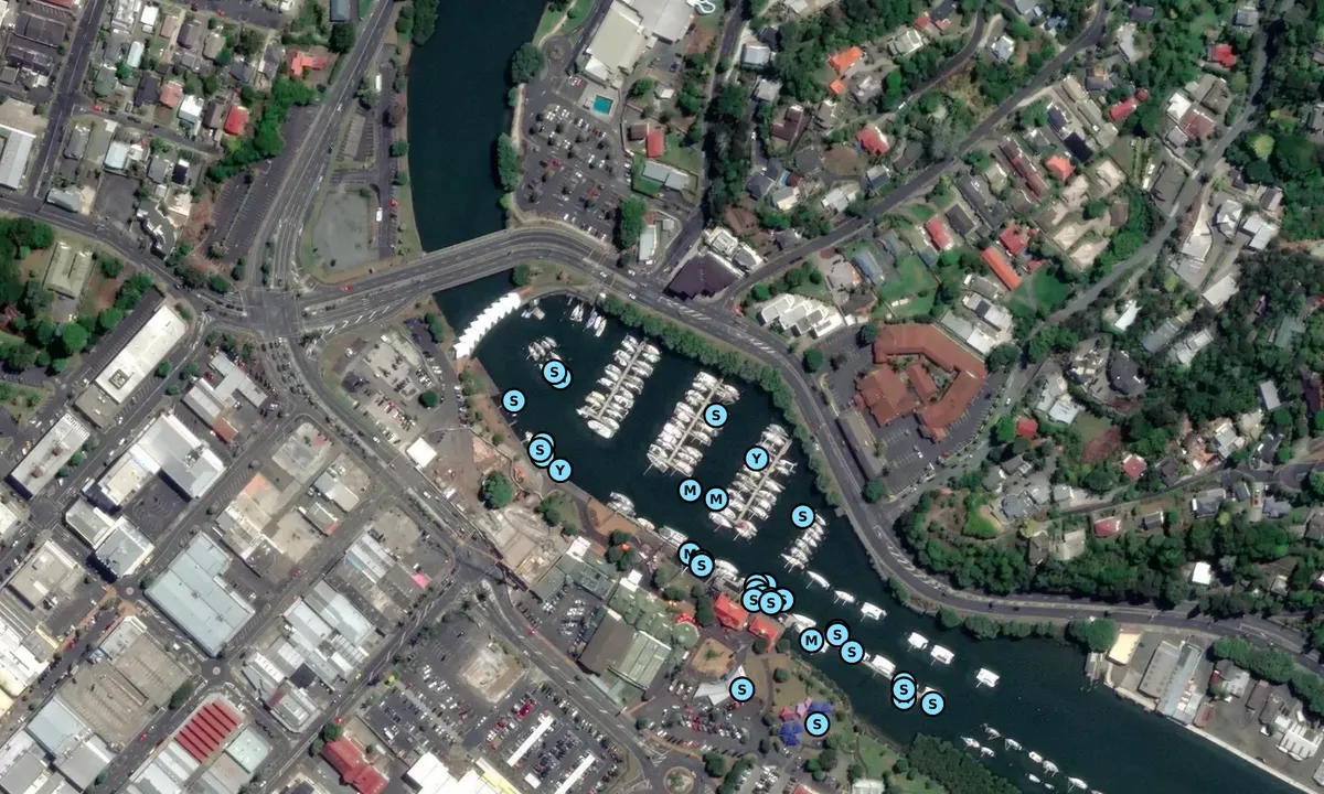 Satelite image of Town Basin Marina