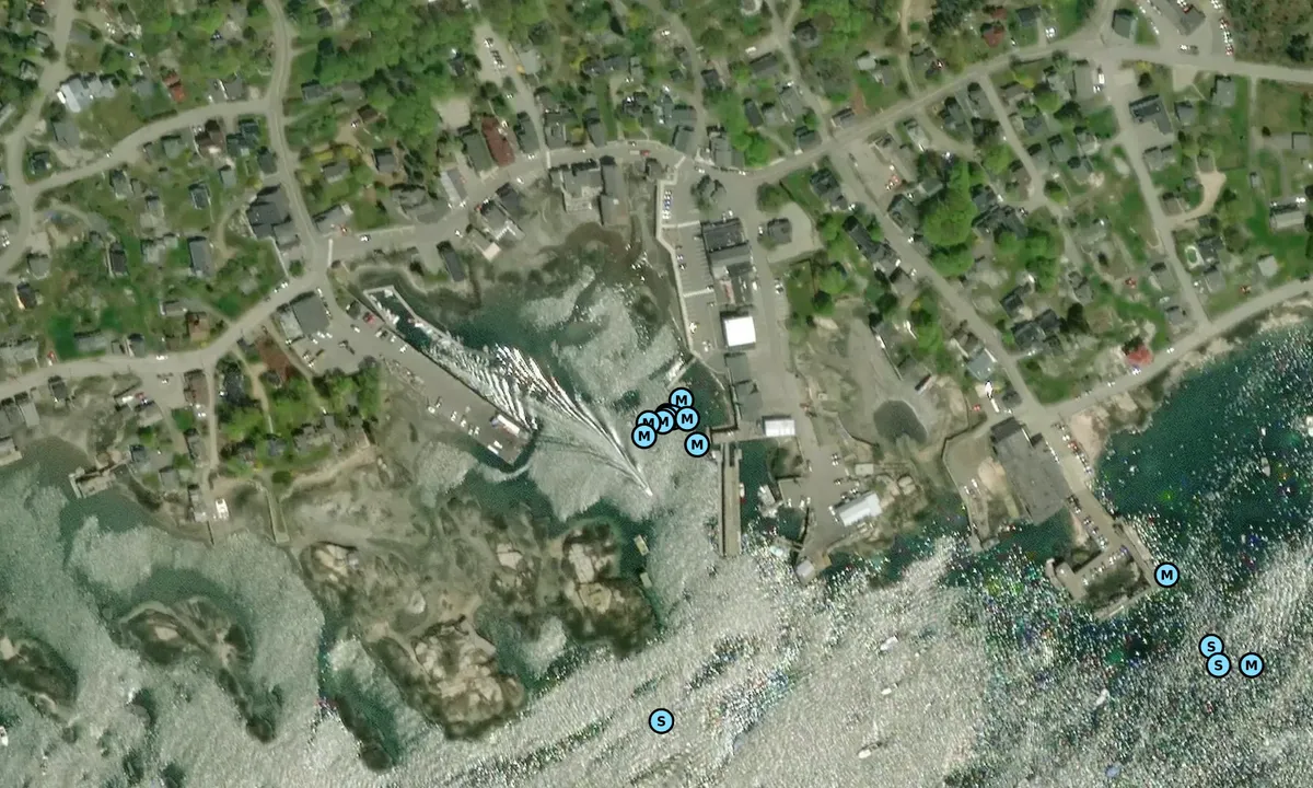 Satelite image of Town dock