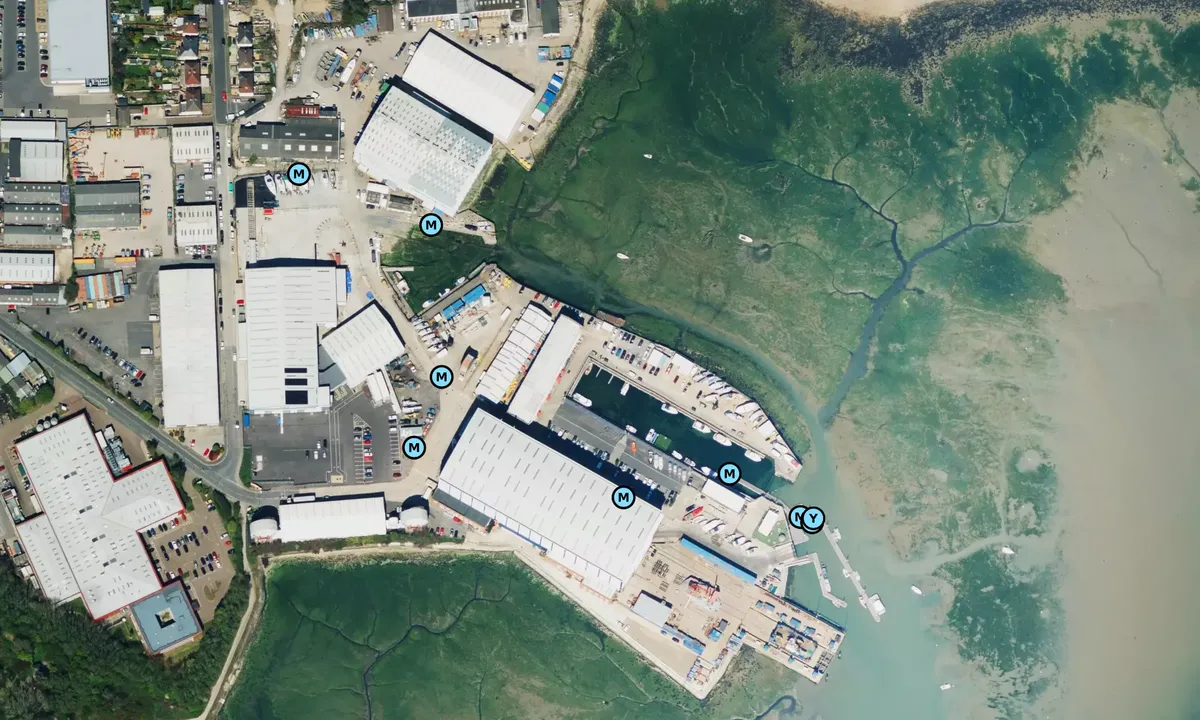 Satelite image of Trafalgar Wharf