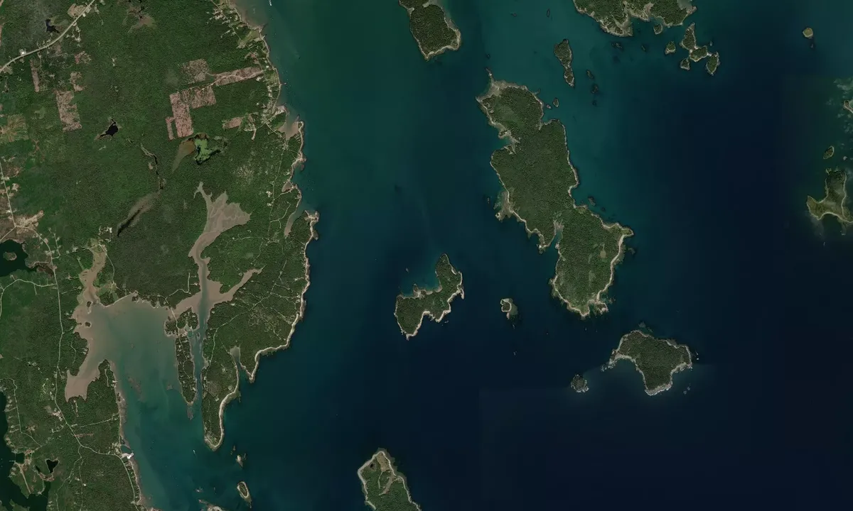 Flyfoto av Trafton Island