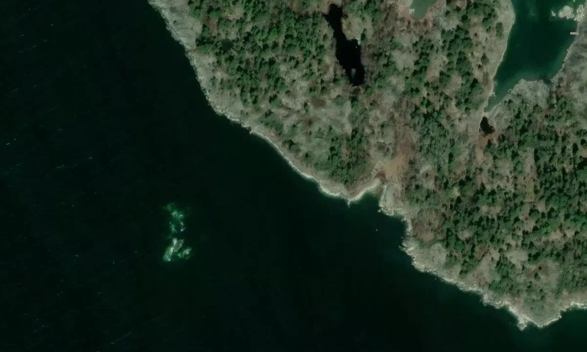 Satelite image of Trångskär