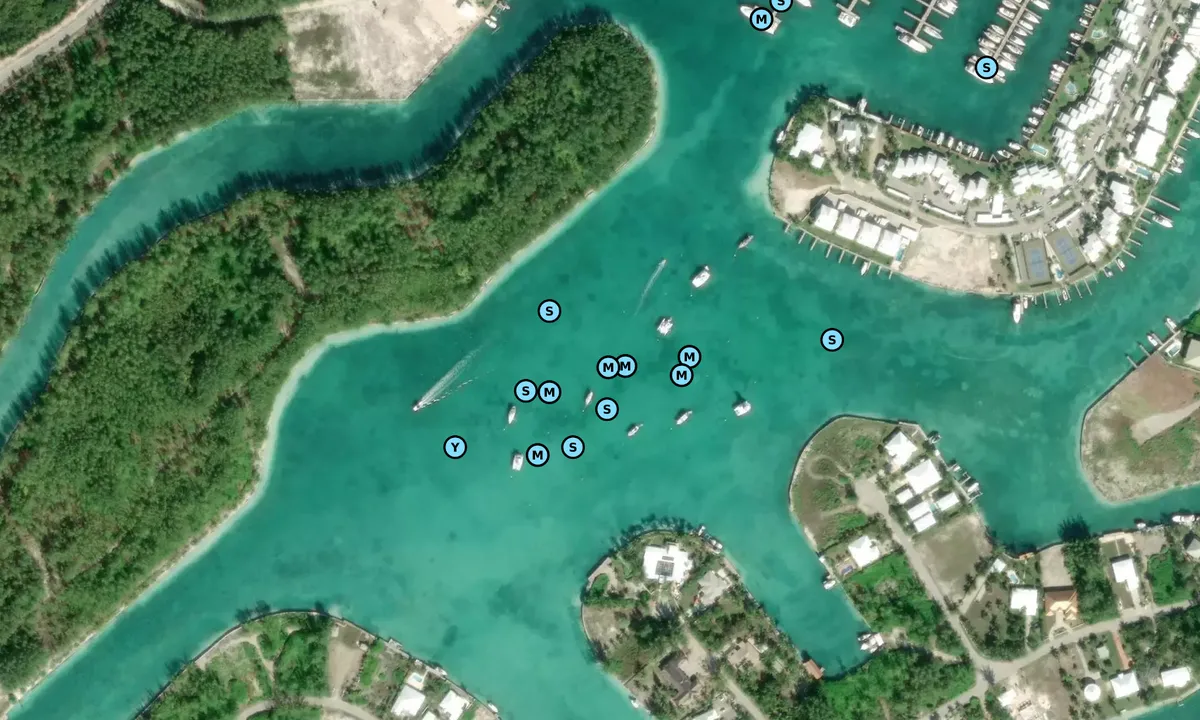 Satelite image of Treasure Cay