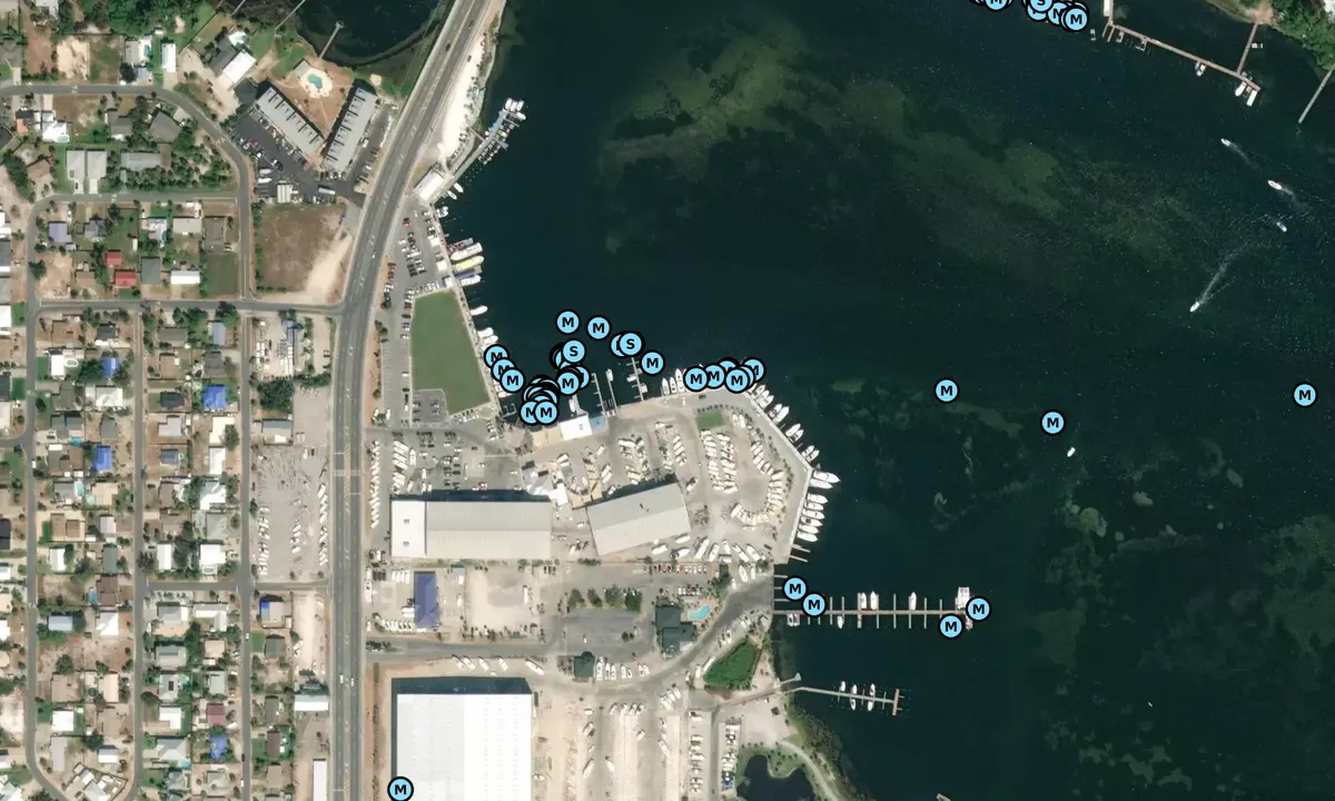 Satelite image of Treasure Island Marina - Lower Grand Lagoon