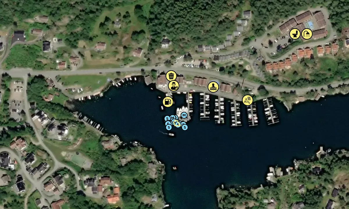 Satelite image of Tregde Marina