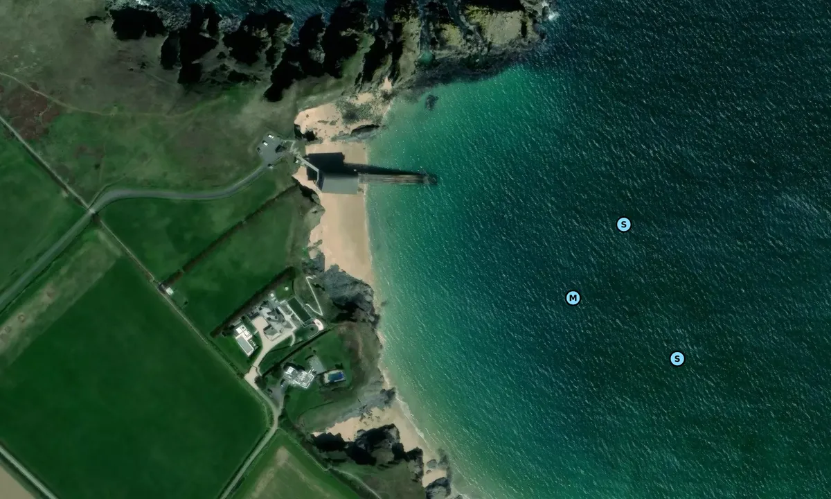 Satelite image of trevose head