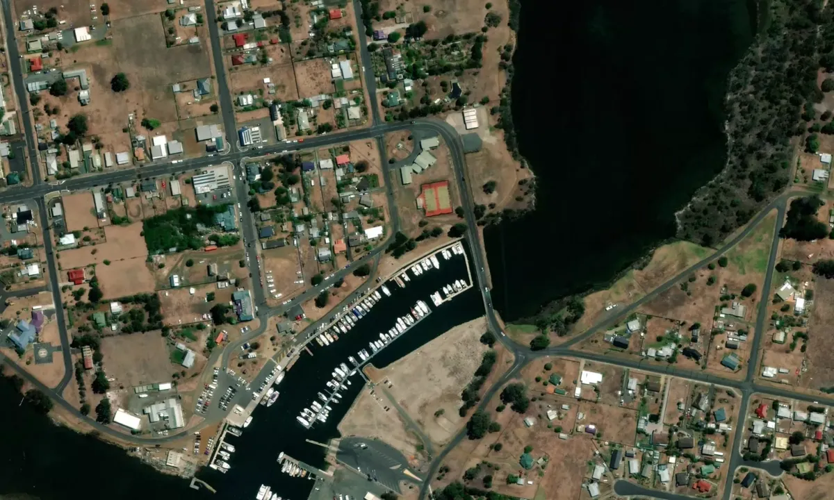 Flyfoto av Triabunna Marina