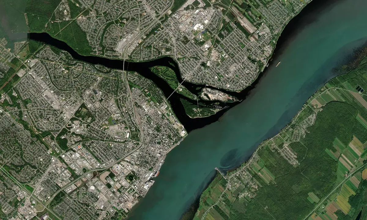 Flyfoto av Trois-Rivieres Beach