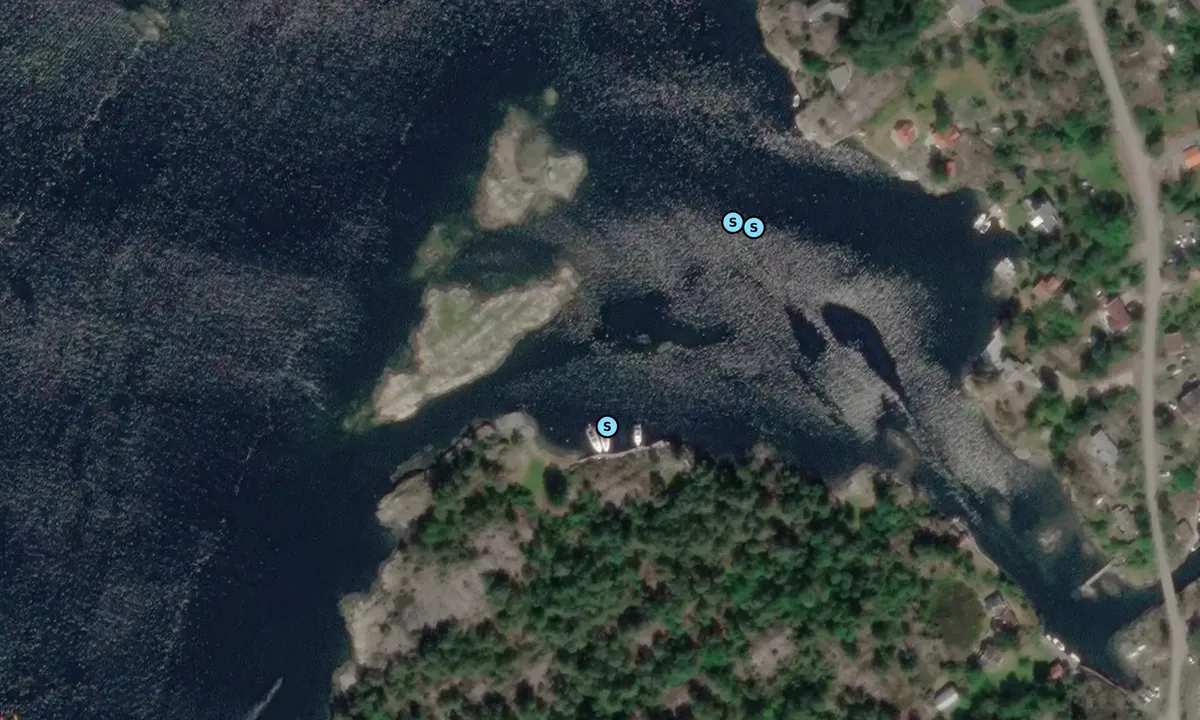 Satelite image of Trosbyfjorden  - Hvitodden