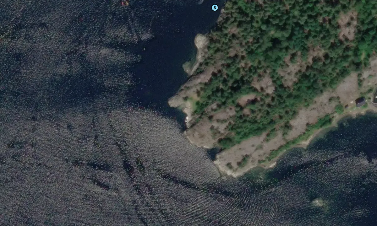Flyfoto av Trosbyfjorden  - Stathelle