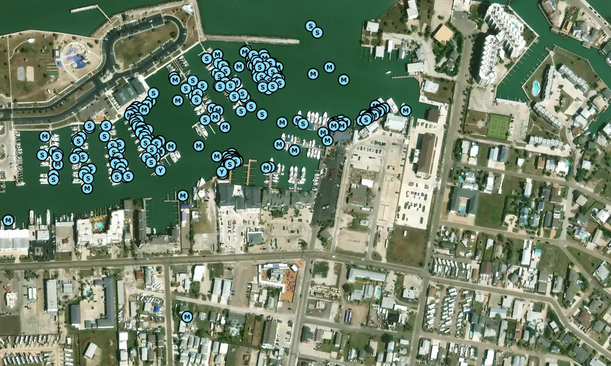 Satelite image of Trout Street Yacht Basin