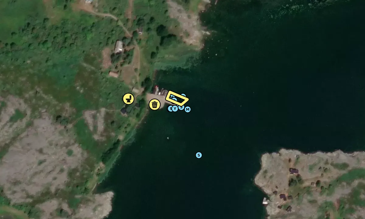 Satelite image of Trunsö gästbrygga
