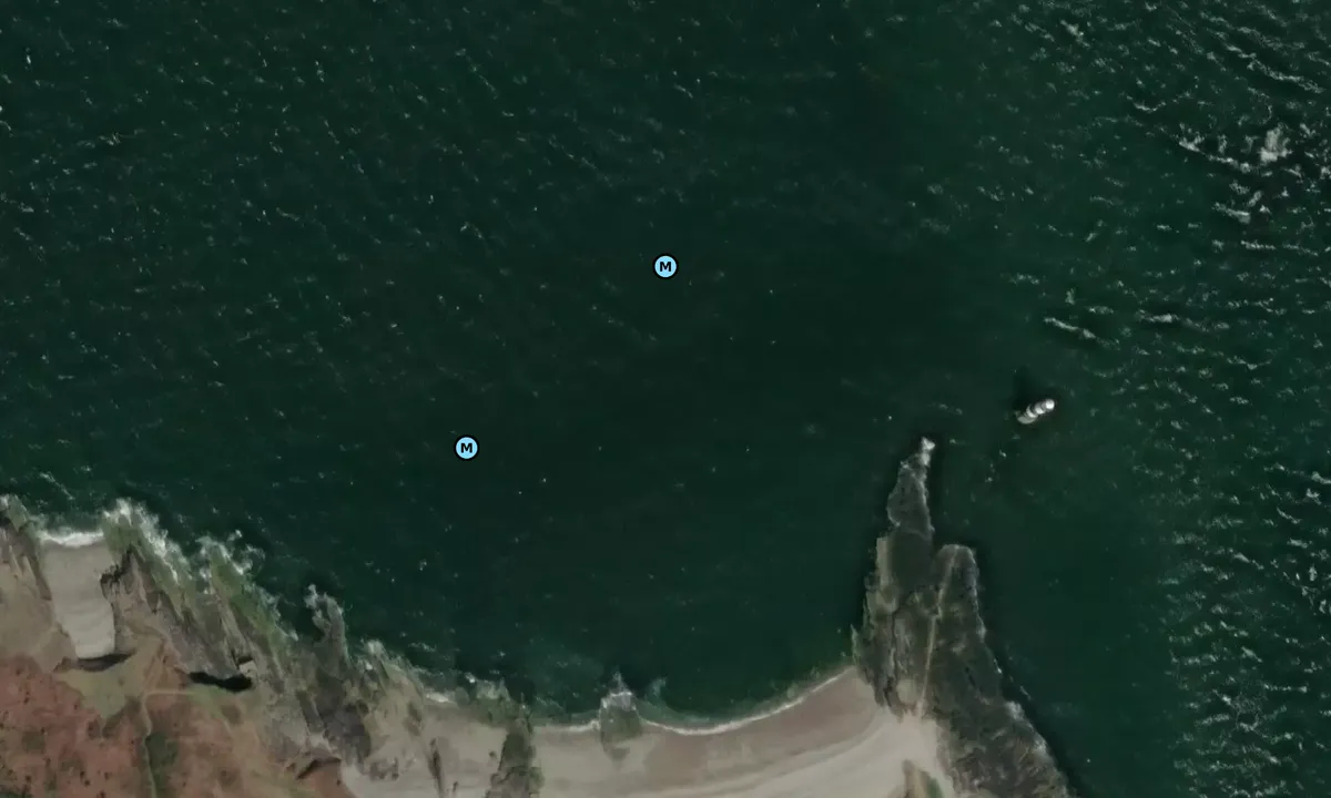 Satelite image of Trwyn Du Lighthouse