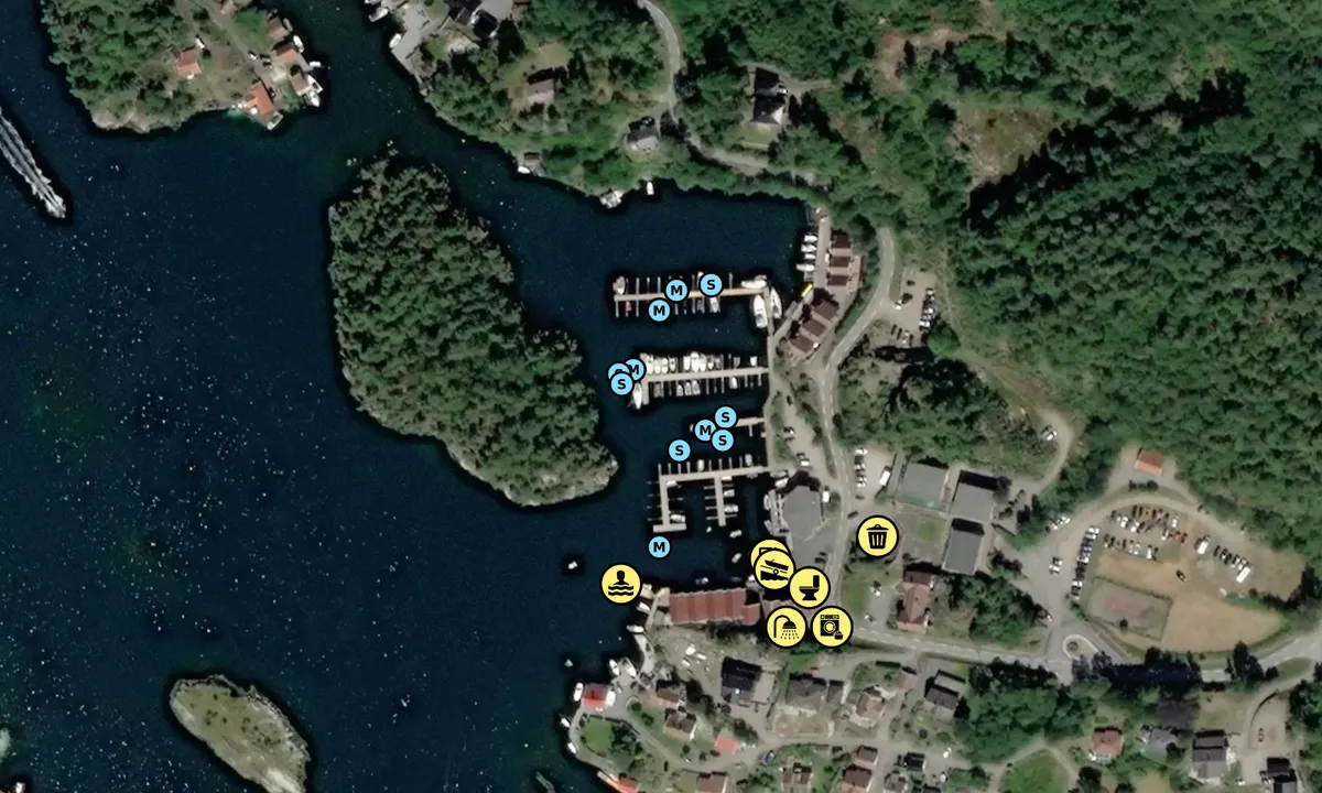 Satelite image of Trysnes Brygge