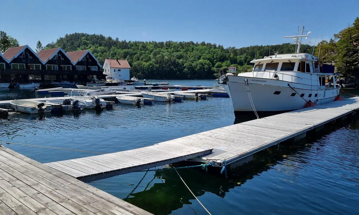 Trysnes Marina: Denne brygga er gjestebrygge